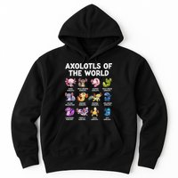 Axolotls Of The World Kawaii Types Of Axolotl Fish Hoodie
