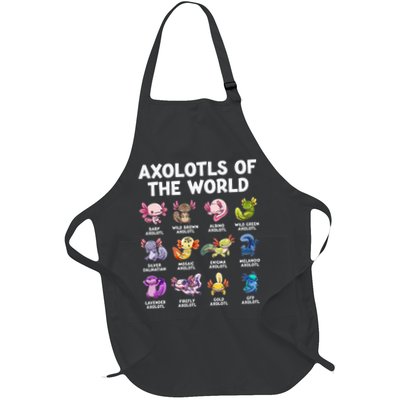 Axolotls Of The World Kawaii Types Of Axolotl Fish Apron