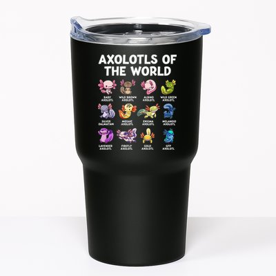 Axolotls Of The World Kawaii Types Of Axolotl Fish Tumbler