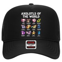 Axolotls Of The World Kawaii Types Of Axolotl Fish Trucker Hat