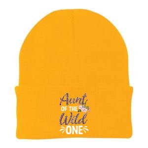 Aunt Of The Wild One Gift Zoo Themed 1st Birthday Auntie Gift Knit Cap Winter Beanie