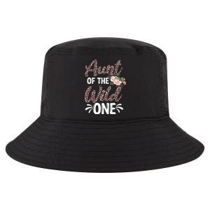 Aunt Of The Wild One Gift Zoo Themed 1st Birthday Auntie Gift Cool Comfort Performance Bucket Hat