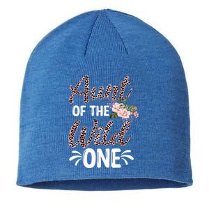 Aunt Of The Wild One Gift Zoo Themed 1st Birthday Auntie Gift Sustainable Beanie