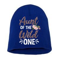 Aunt Of The Wild One Gift Zoo Themed 1st Birthday Auntie Gift Short Acrylic Beanie