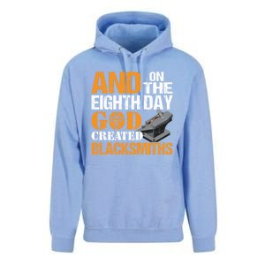 And On The Eighth Day God Created Blacksmiths Farrier Forger Gift Unisex Surf Hoodie