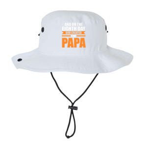 And On The Eighth Day God Created The Papa Grandpa Papa Gift Legacy Cool Fit Booney Bucket Hat