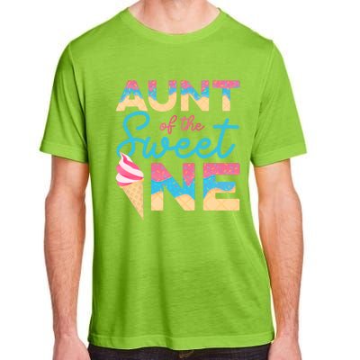 Aunt Of The Sweet One Ice Cream 1st First Family Birthday Cool Gift Adult ChromaSoft Performance T-Shirt