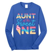 Aunt Of The Sweet One Ice Cream 1st First Family Birthday Cool Gift Long Sleeve Shirt