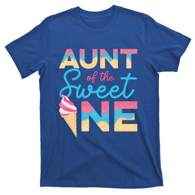 Aunt Of The Sweet One Ice Cream 1st First Family Birthday Cool Gift T-Shirt