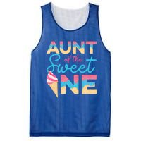 Aunt Of The Sweet One Ice Cream 1st First Family Birthday Cool Gift Mesh Reversible Basketball Jersey Tank