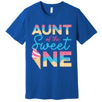 Aunt Of The Sweet One Ice Cream 1st First Family Birthday Cool Gift Premium T-Shirt