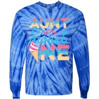 Aunt Of The Sweet One Ice Cream 1st First Family Birthday Cool Gift Tie-Dye Long Sleeve Shirt