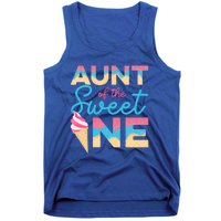 Aunt Of The Sweet One Ice Cream 1st First Family Birthday Cool Gift Tank Top