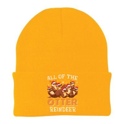 All Of The Otter Reindeer Christmas Funny Cute Gift Knit Cap Winter Beanie