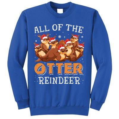 All Of The Otter Reindeer Christmas Funny Cute Gift Sweatshirt