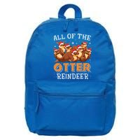 All Of The Otter Reindeer Christmas Funny Cute Gift 16 in Basic Backpack