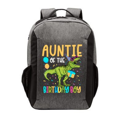 Auntie Of The Birthday Boy Family Matching Dinosaur Squad Vector Backpack