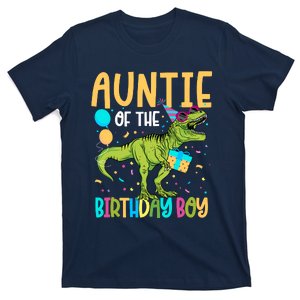 Auntie Of The Birthday Boy Family Matching Dinosaur Squad T-Shirt