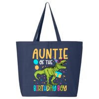 Auntie Of The Birthday Boy Family Matching Dinosaur Squad 25L Jumbo Tote