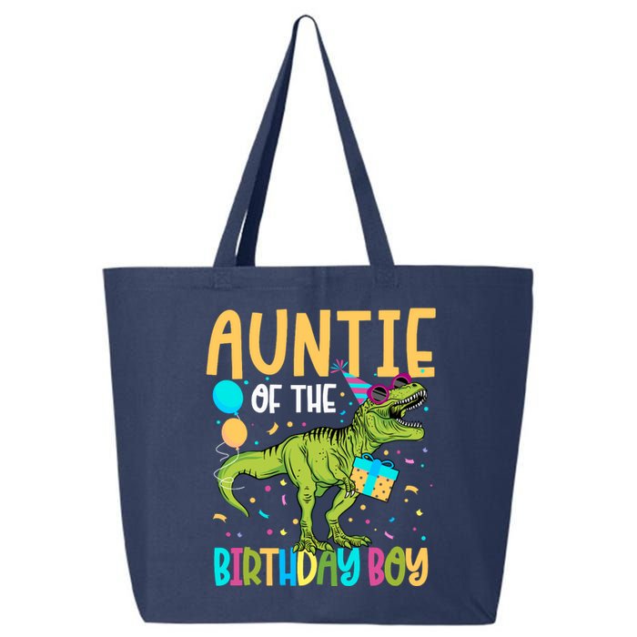 Auntie Of The Birthday Boy Family Matching Dinosaur Squad 25L Jumbo Tote