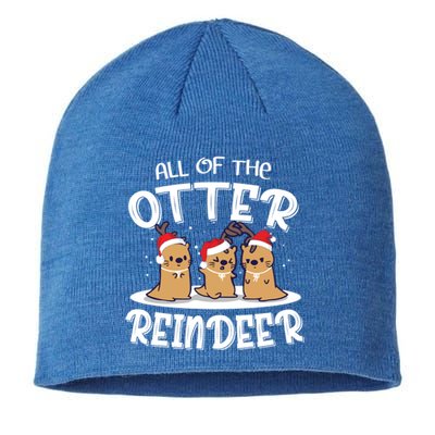 All Of The Otter Reindeer Christmas Otter Lover Cute Gift Sustainable Beanie