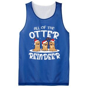 All Of The Otter Reindeer Christmas Otter Lover Cute Gift Mesh Reversible Basketball Jersey Tank