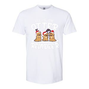 All Of The Otter Reindeer Christmas Otter Lover Cute Gift Softstyle CVC T-Shirt