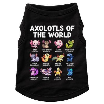 Axolotls Of The World Kawaii Types Of Axolotl Fish Amphibian Doggie Tank