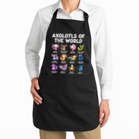 Axolotls Of The World Kawaii Types Of Axolotl Fish Amphibian Apron