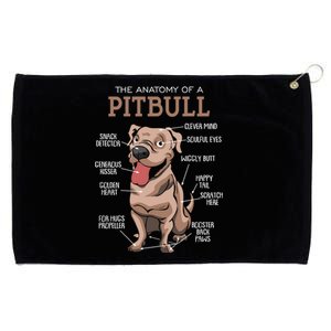 Anatomy Of The Pitbull Gift Pit Bull Bulldogs And Terriers Grommeted Golf Towel