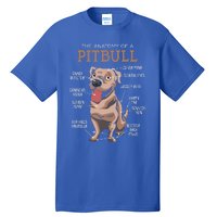 Anatomy Of The Pitbull Gift Pit Bull Bulldogs And Terriers Tall T-Shirt