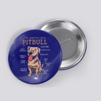 Anatomy Of The Pitbull Gift Pit Bull Bulldogs And Terriers Button