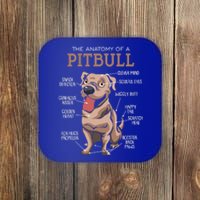 Anatomy Of The Pitbull Gift Pit Bull Bulldogs And Terriers Coaster