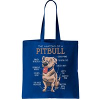 Anatomy Of The Pitbull Gift Pit Bull Bulldogs And Terriers Tote Bag