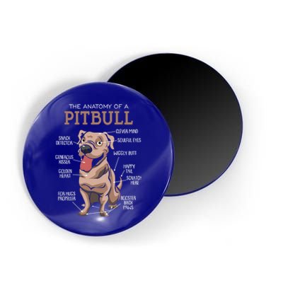 Anatomy Of The Pitbull Gift Pit Bull Bulldogs And Terriers Magnet