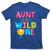 Aunt Of The Wild One Year Old First Birthday Meaningful Gift T-Shirt