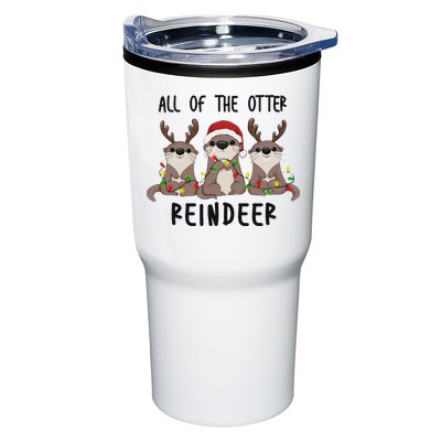 All of the Otter Reindeer Cute Christmas Animal Otter Pun Tumbler