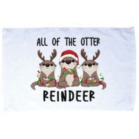 All of the Otter Reindeer Cute Christmas Animal Otter Pun Microfiber Hand Towel