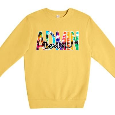 Admin Office Team Back To School Matching Group Squad Premium Crewneck Sweatshirt