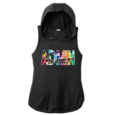 Admin Office Team Back To School Matching Group Squad Ladies PosiCharge Tri-Blend Wicking Draft Hoodie Tank