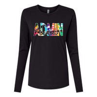 Admin Office Team Back To School Matching Group Squad Womens Cotton Relaxed Long Sleeve T-Shirt