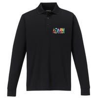 Admin Office Team Back To School Matching Group Squad Performance Long Sleeve Polo