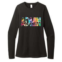 Admin Office Team Back To School Matching Group Squad Womens CVC Long Sleeve Shirt