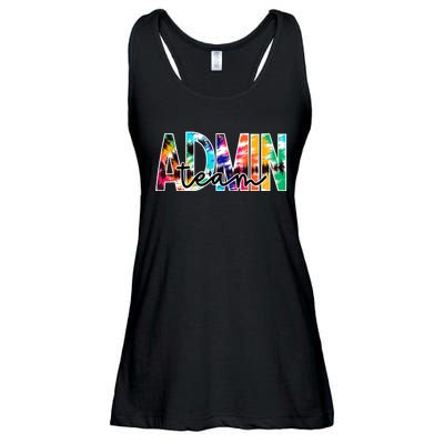 Admin Office Team Back To School Matching Group Squad Ladies Essential Flowy Tank