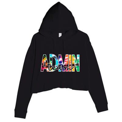 Admin Office Team Back To School Matching Group Squad Crop Fleece Hoodie