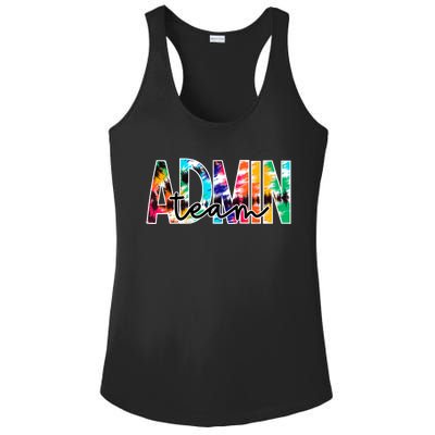 Admin Office Team Back To School Matching Group Squad Ladies PosiCharge Competitor Racerback Tank