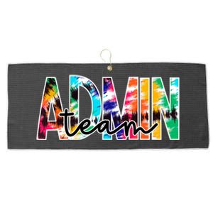 Admin Office Team Back To School Matching Group Squad Large Microfiber Waffle Golf Towel