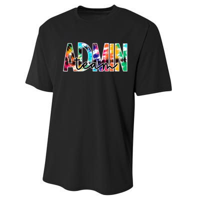 Admin Office Team Back To School Matching Group Squad Performance Sprint T-Shirt