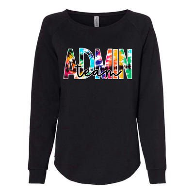 Admin Office Team Back To School Matching Group Squad Womens California Wash Sweatshirt