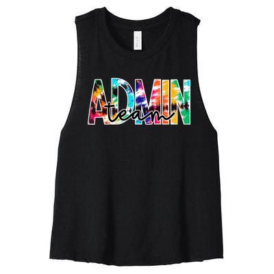 Admin Office Team Back To School Matching Group Squad Women's Racerback Cropped Tank